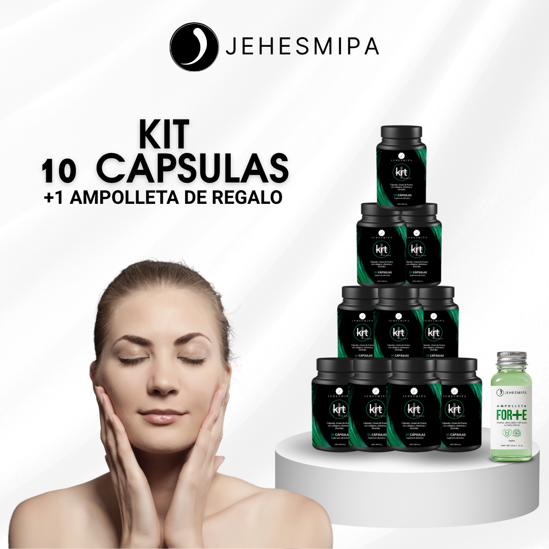 Kit 10 Frascos de Cápsulas Bio Colag KRT