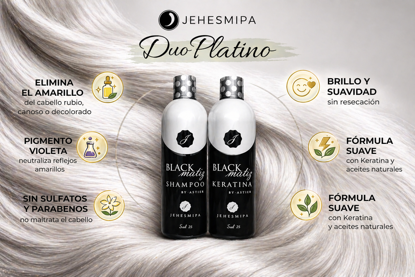 Duo Platinum- Platina tu cabello al instante.