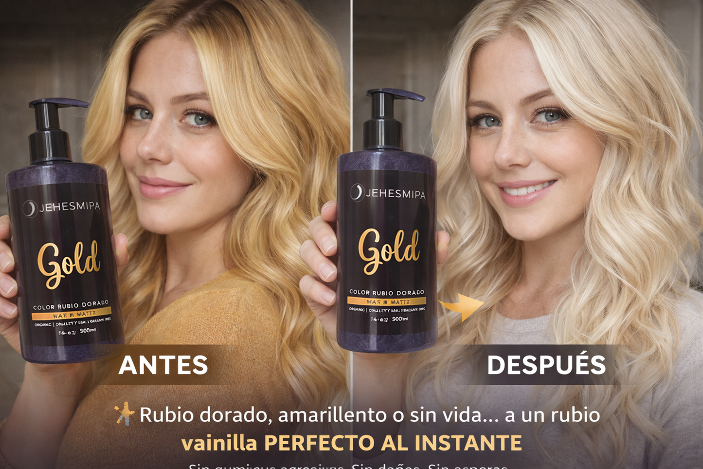 DUO GOLD MATIZ DE JEHESMIPA- Cabello rubio dorado